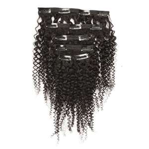 Extensions de cheveux 100% naturels Remy avec Clip, cheveux humains vierges russes, vietnamiens, sans couture, vente en gros, 100 naturels - Product Image 1