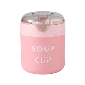 Boîte à lunch ronde en acier inoxydable de 530ml scellée tasse à soupe étanche bouillie <span class=keywords><strong>bol</strong></span> à flocons d'avoine - Product Image 5