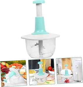 Batidora de mano multifunción para el hogar, picadora de 1.5L, cocedor de ensaladas, picadora de carne manual, rebanador de ajo. - Product Image 4