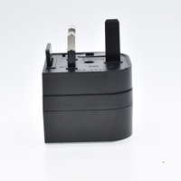 Adaptateur de prise de voyage VDE de type C européen vers type G britannique, en laiton et ABS, 13A 250V, modèle 5730
