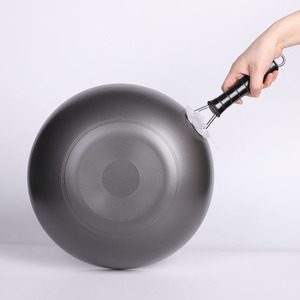 Juego <span class=keywords><strong>de</strong></span> <span class=keywords><strong>Wok</strong></span>, Sartén Antiadherente, Compatible con Inducción, <span class=keywords><strong>Wok</strong></span> <span class=keywords><strong>de</strong></span> Acero al Carbono para Saltear, Uso en Restaurantes y en el Hogar - Product Image 4