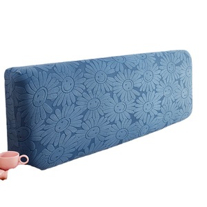 Nordic Style Bed Headboard <b>Cover</b> 1.5M-1.8M Elastic Jacquard Velvet Dustproof <b>Sofa</b> Backrest <b>Protective</b> <b>Cover</b> - Product Image 3