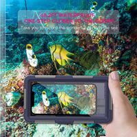 Funda Impermeable para Teléfono ShellBox IP68, Botón Físico para Cámara, Ventilación de Aire, Resistente a Golpes, Soporte Universal para Selfie Stick y Trípode