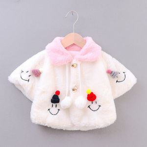 M103 autunno inverno lungo per ragazzi ragazze di 123 anni maglione di pelliccia dolce imitazione <span class=keywords><strong>mantello</strong></span> scialle spedizione all'ingrosso - Product Image 5