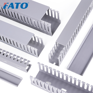 FATO PXC配線ダクト スロットタイプ 難燃性プラスチックケーブルトラッキング 2メートル 25/40/60/80 工業用電気キャビネット用 - Product Image 4