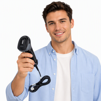 Lecteur de codes QR sans fil longue portée, portable, CMOS, pour système POS