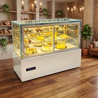 Vitrine réfrigérée pour gâteaux, durable et performante, système de refroidissement haute efficacité, pour boutique de desserts