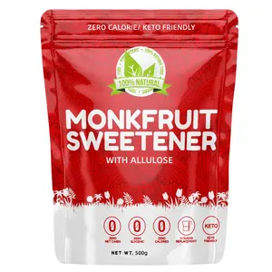 0 Calorie Natural Sugar Substitute Keto Friendly Allulose And Monk Fruit Blend Sweetener Allulose Sweetener