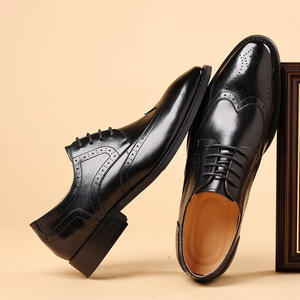 Nouvelles chaussures en cuir pour hommes, pantalons habillés pour femmes, chaussures de ville formelles pour hommes, chaussures décontractées en cuir luxueuses - Product Image 5