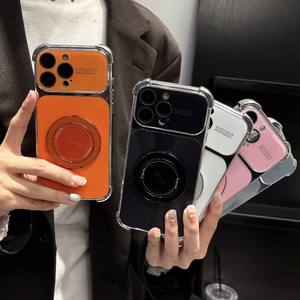 Funda para Teléfono Móvil con Diseño Aurora CD, Electrochapada, Ventana de Visualización Grande, para Phone 17 Pro Max, Resistente <span class=keywords><strong>a</strong></span> Impactos, con Soporte - Product Image 4