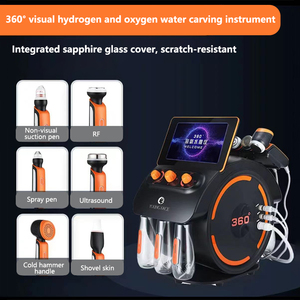 เครื่องไฮโดร 360 วอเตอร์ สคัลป์เจอร์ 6 in 1 สำหรับการดูแลผิว ฉีดออกซิเจน ขัดผิว ทำความสะอาดรูขุมขน ยกกระชับผิว - Product Image 4