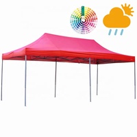 Tente de salon d'exposition extérieure 3x3m personnalisée avec logo publicitaire, imperméable, anti-UV, structure en acier thermolaqué