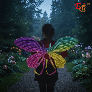 35.5\"X47.2\" Colorful <b>Butterfly</b> with <b>Light</b> 288PCS Costume Accessory - Product Image 3