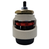 Roulettes de nivellement robustes GD40S Footmaster, roulettes réglables en hauteur