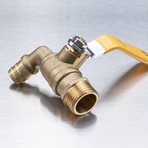 Grifo de Agua Fría de Cobre Resistente, Grifo de Latón para Lavadora de Cocina, Grifo Exterior de Apertura Rápida - Product Image 4