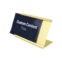ZS60 nom de table porte-carte nom affichage en aluminium métal plaque signalétique bureau acrylique bureau plaque signalétique