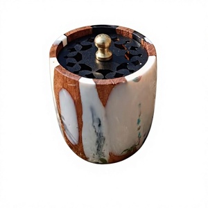Quemador de incienso Bakhoor de resina de lujo hecho a mano, diseño árabe moderno para regalos festivos de Ramadán y Eid, difusor de aromaterapia - Product Image 1