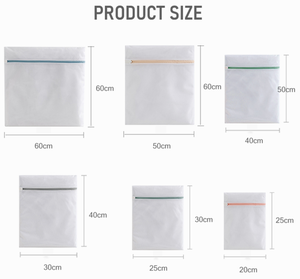 Eco Friendly Foldable Travel Clothes Washing Mesh <b>Laundry</b> <b>Bag</b> With Zipper - Product Image 6