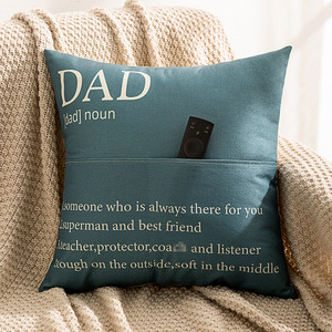 Coussin personnalisé avec poches pour lunettes et télécommande, cadeau personnalisé pour les grands-parents, pour <span class=keywords><strong>Nana</strong></span>, Grandma, Gran, Mum, Mom, Dad - Product Image 2