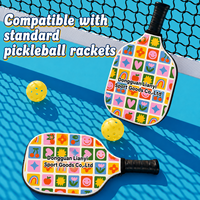 Housse de protection pour raquette de pickleball en néoprène à impression intégrale, motif personnalisé, pour cadeaux de tournoi avec support d'échantillons
