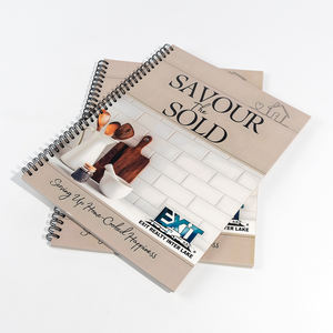 Libro de recetas de tapa dura impreso personalizado de alta calidad con tablero dúplex de papel Kraft para cocinar alimentos de proveedor de confianza - Product Image 3