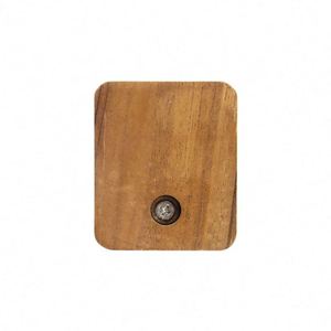 WEKIS Modern Self-Adhesive Metal Door Hanger Wall-Mounted Wood Towel <b>Hook</b> for Kitchen & <b>Bathroom</b> for Clothing Storage - Product Image 5