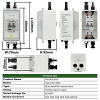 Interruptor Solar CNLONQ CE, IP66, 1 Entrada y 1 Salida, DC600V, 20/32/40/63A, Caja de Disyuntores Fotovoltaicos, Distribución Eléctrica MCB