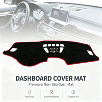 Pour BMW X1 2016 2017 2018 2019 2020 2021 2022 Housse de tableau de bord de voiture Accessoires auto Housse de protection de tableau de bord avec antidérapant