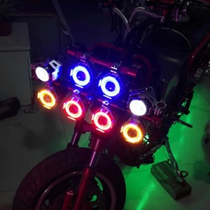 <span class=keywords><strong>Phare</strong></span> de <span class=keywords><strong>moto</strong></span> U7, lampe de conduite LED, feu antibrouillard, super lumineux, yeux d'ange, projecteur supplémentaire, lumière auxiliaire universelle pour <span class=keywords><strong>moto</strong></span> - Product Image 5