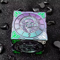 Spinner mécanique à dégradé magique RPG, roulette à 6 faces, dés en métal D6 pour D&D avec emballage