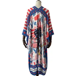 Jubah Kardigan Longgar Kimono Kustom Kasual Terlaris Menutupi Atasan