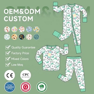 批发定制弹力竹子婴儿拉链罗柏竹睡衣西式双向拉链 - Product Image 4