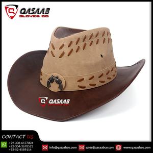 Sombrero marrón aceitoso de vaquero personalizado, sombrero de vaquero de cuero de estilo occidental para hombre, sombrero de vaquero de ala ancha elegante para mago - Product Image 5