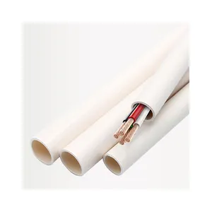 16mm 25mm 32mm 3 inch Concealed Flame Retardant Conduit PVC Electrical Conduit Pipe Sizes