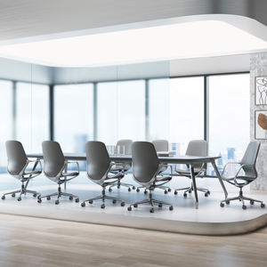 Chaise pivotante de luxe à hauteur réglable et design moderne en cuir véritable sans appui-tête pour le bureau - Product Image 1