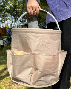 Cesta de Almacenamiento Plegable Ecológica y Portátil para Jardín, Bolsa de Tela para Artículos de Aseo, Ideal para Picnics al Aire Libre, Herramientas y Artículos del Hogar - Product Image 4
