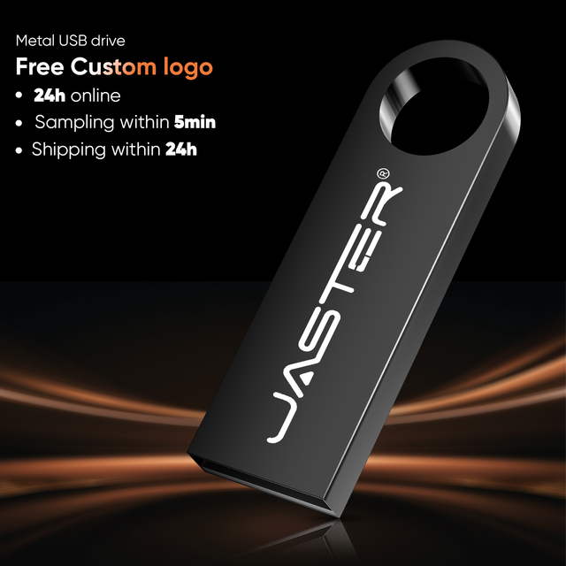 Personalized USB Stick  Free Customization Mini USB Flash Drive 2.0 128MB 1GB 2GB 4GB Metal Pen Drive Pendrive USB Flash Memory