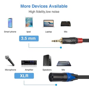 <span class=keywords><strong>Cable</strong></span> de audio Xput 3,5 MM 3,5 MM TRS Jack estéreo macho <span class=keywords><strong>a</strong></span> Dual 2 <span class=keywords><strong>XLR</strong></span> macho estéreo Y-Splitter <span class=keywords><strong>Cable</strong></span> - Product Image 6