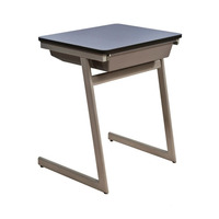 Bureau d'étudiant simple Design moderne avec cadre en métal durable Bureau d'école
