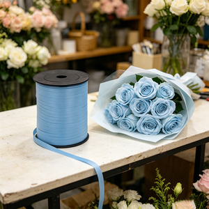 Party Love Elegant Decor for Special Occasions Blue Matte Ribbon 500m For Party Decorations - Product Image 6
