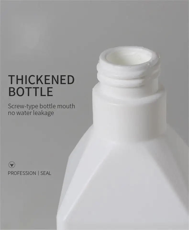 उच्च गुणवत्ता डिटर्जेंट प्लास्टिक की बोतल 500ML एचडीपीई खाली सफेद वर्ग ट्रिगर स्प्रे बोतल