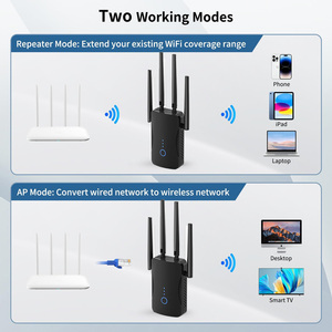 EU 1200Mbps Dual band Wifi Repeater Booster tầm xa 2.4G <span class=keywords><strong>Extender</strong></span> & 5G khuếch đại tín hiệu không dây repetidor Wifi Booster - Product Image 6