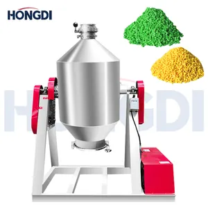 Chemical food feed powder mixer plastic granule stainless steel double cone mixer Coffee powder milk tea powder mixer