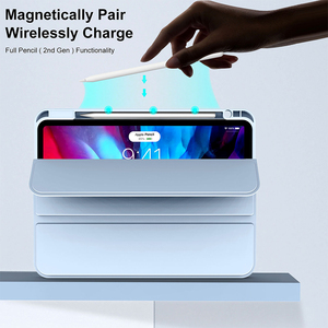 <span class=keywords><strong>เคส</strong></span>แท็บเล็ตแบบมีที่ใส่ดินสอ พร้อมขาตั้ง วัสดุหนัง PU และ TPU ป้อง<span class=keywords><strong>กัน</strong></span>สำหรับ <span class=keywords><strong>iPad</strong></span> <span class=keywords><strong>Pro</strong></span> <span class=keywords><strong>11</strong></span> ให้สัมผัสเหมือนผิวเด็ก - Product Image 4