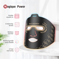 Masque facial Magique Power Custom Red Infrared 630nm 850n LED pour la thérapie par la lumière rouge et infrarouge proche