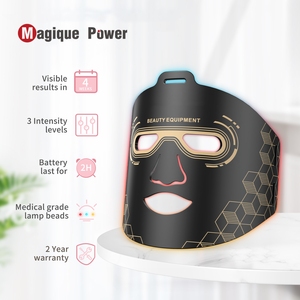 หน้ากากบำบัดผิวหน้าด้วยแสงอินฟราเรดใกล้และแสงสีแดง Magique Power Custom Red Infrared 630nm 850nm <span class=keywords><strong>LED</strong></span> - Product Image 6