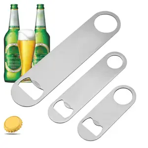 Özel Logo marka Bar paslanmaz çelik açacağı Bar bıçak altın gül siyah boş düz bira şişe açacağı