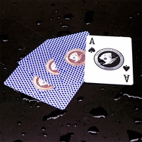Cartes de poker marquées en PVC personnalisables cartes à jouer étanches avec logo personnalisé imprimé code à barres de casino de différentes tailles