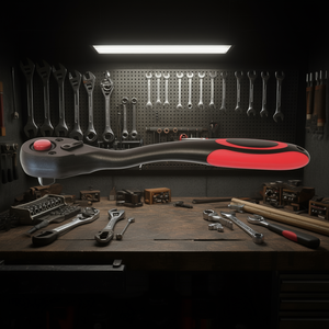 Ttake 5037 Reversible <b>Ratchet</b> <b>Socket</b> Wrench With Red Handle For Mechanical Repair - Product Image 3