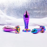 Nouveau Plug Anal en Métal avec Base en Cristal, Jouet de Masturbation Adulte pour le Bien-être Sexuel, Massage Anal, Dilatation et Stimulation